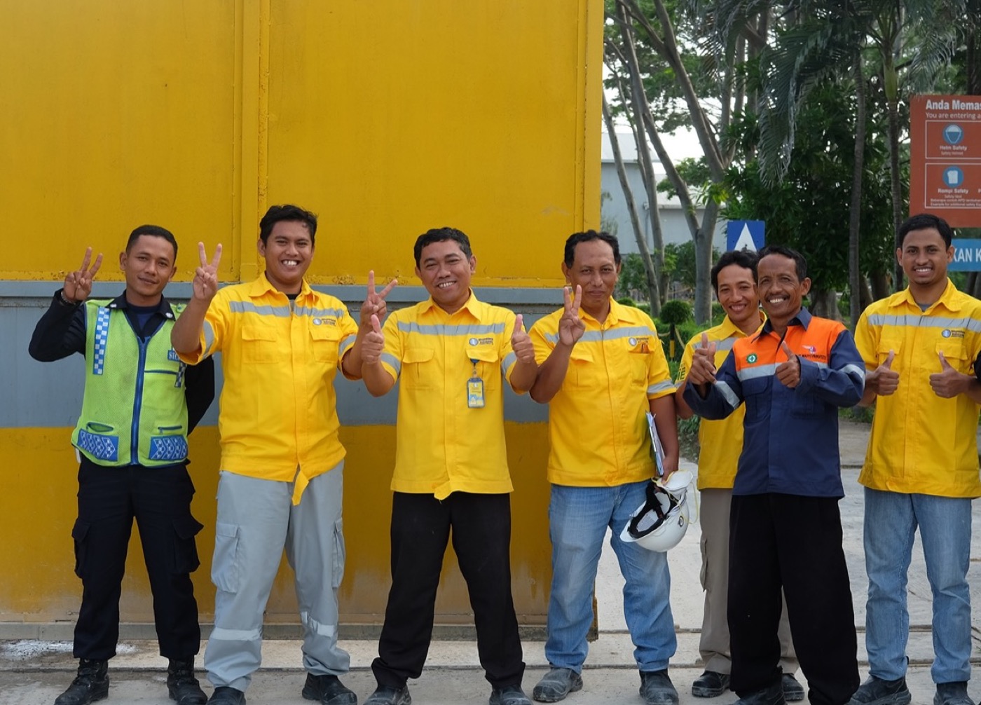 Bhumidana Indonesia team at the Tuban plant